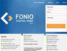 Tablet Screenshot of fonio.cz